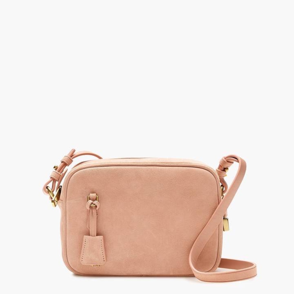 J Crew Signet Suede Camera Bag